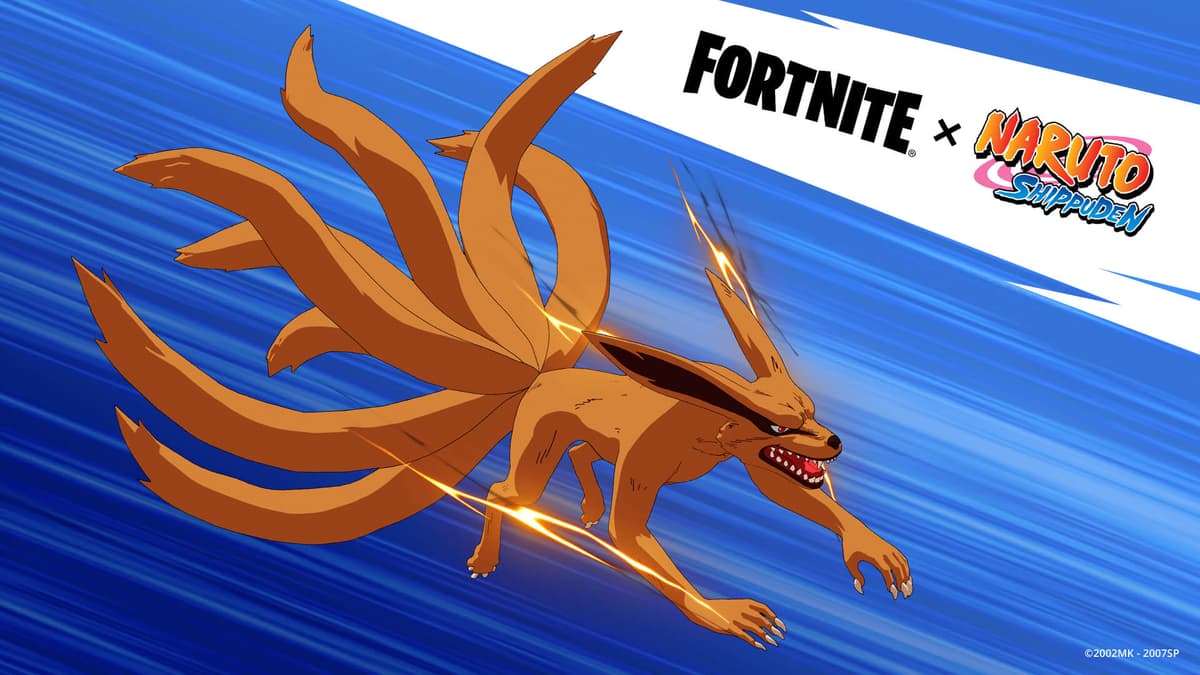 El ala delta Kurama de Naruto en Fortnite