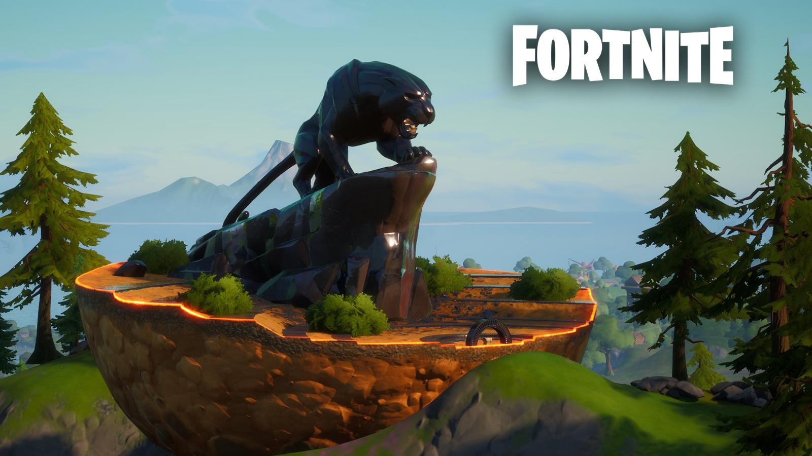 Monumento de Black Panther en Fortnite