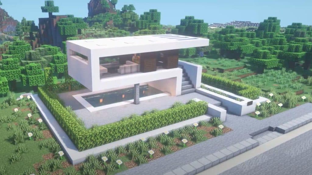 Minecraft: Cómo hacer una Casa en la Montaña simple / TUTORIAL