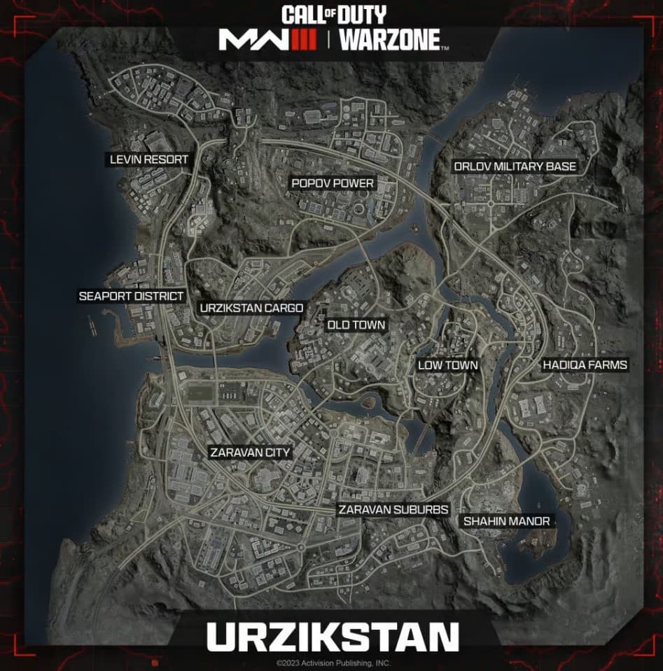 Todos los mapas de Warzone de MW3 Battle royale, Resurgence, más Dexerto