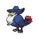 Screenshot of Honchkrow in Pokemon Diamond.