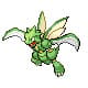 Screenshot of Scyther in Pokemon Diamond.