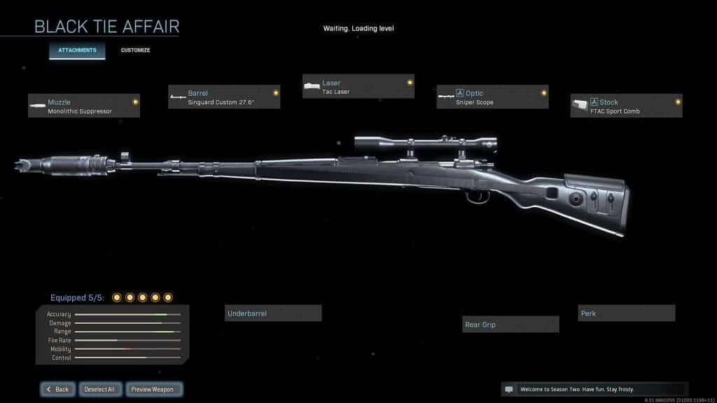 Equipamiento Kar98k