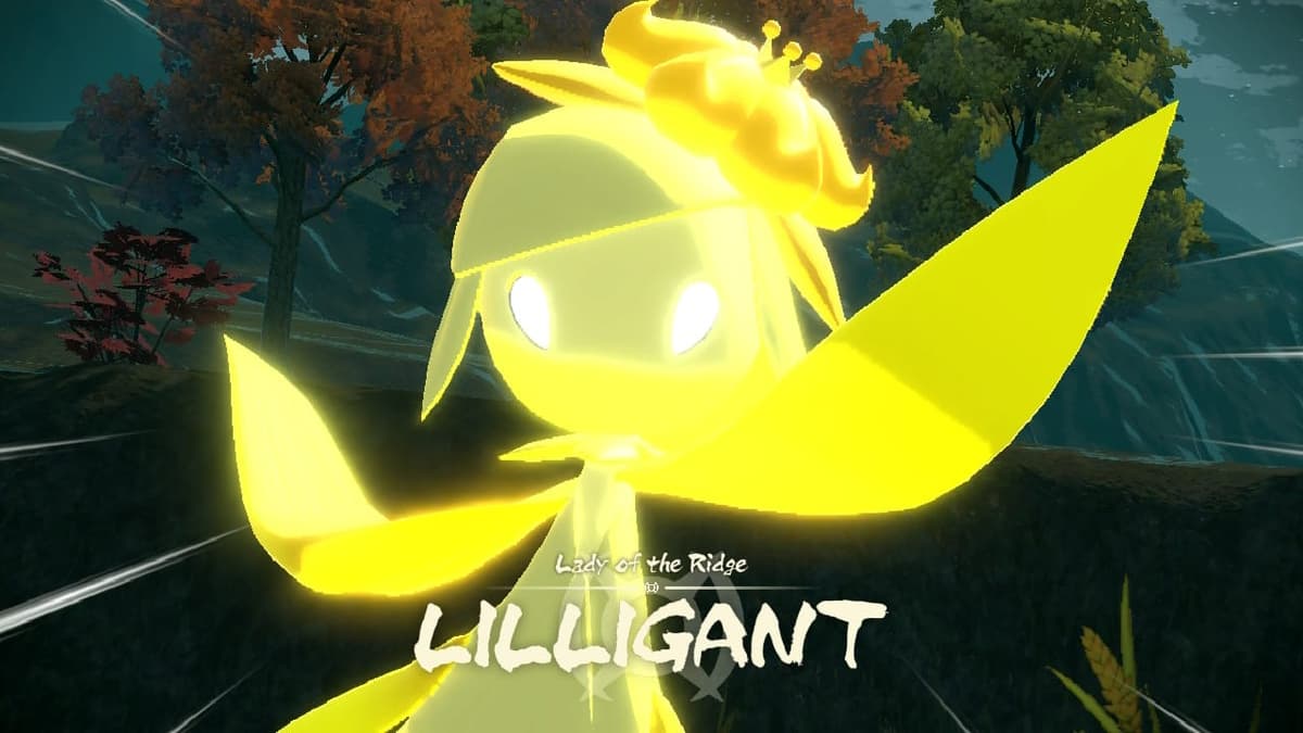 Captura de pantalla de Pokémon Legends Arceus Frenzied Noble Lilligant.