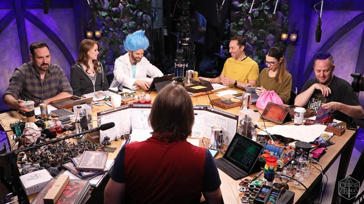 Rol crítico jugando D&D en la mesa.