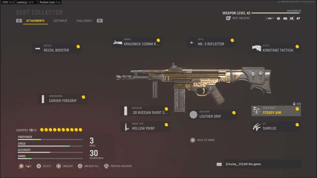 Vanguard STG44 blueprint