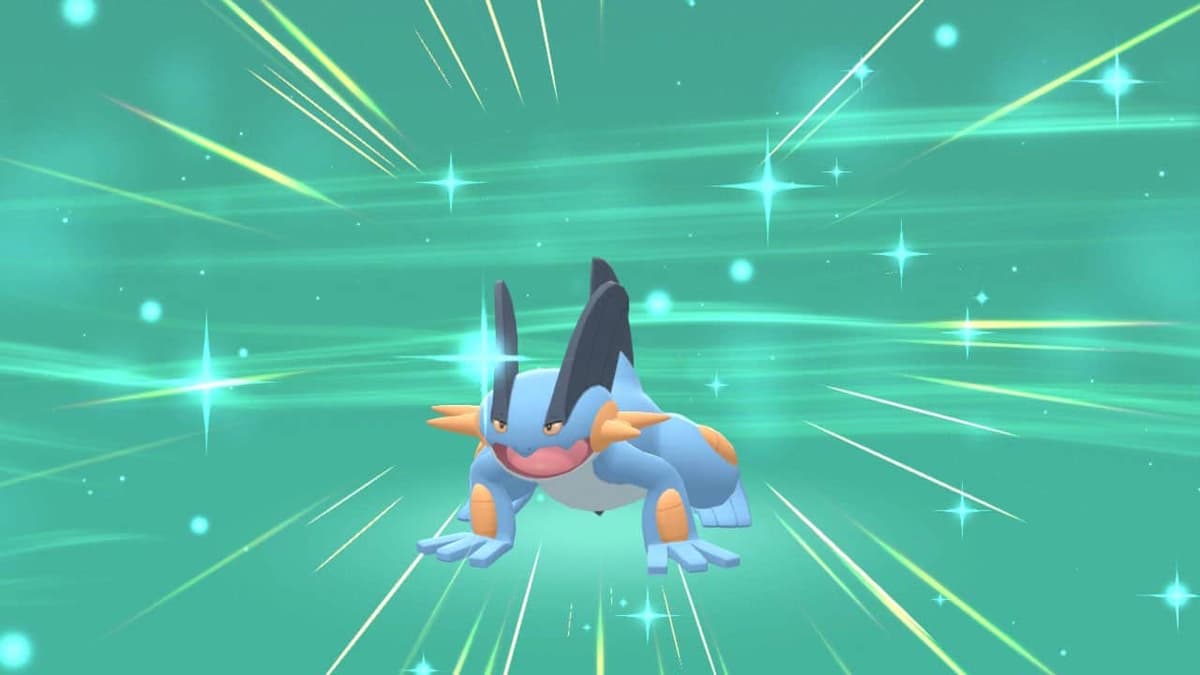 Pokemon Brilliant Diamond & Shining Pearl Swampert evolution screenshot