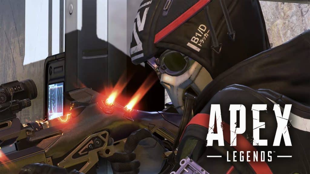 Apex Legends Bloodhound sosteniendo Sentinel