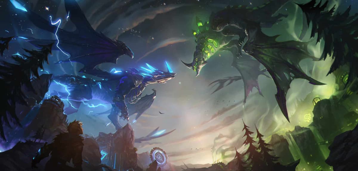 dragona hextech y dragona tecnoquímica league of legends