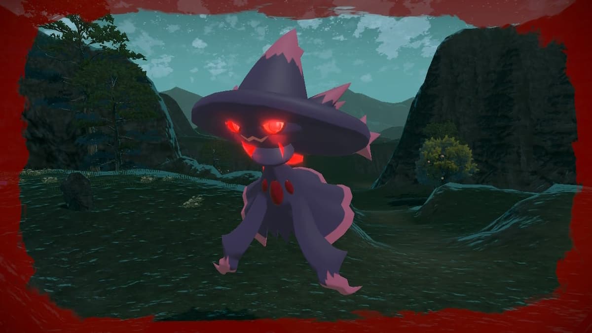 Captura de pantalla de Pokémon Legends Arceus Alpha Mismagius.