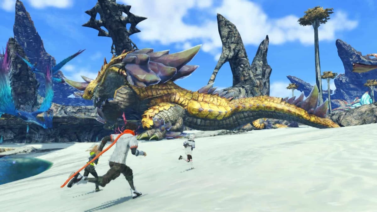 Xenoblade Chronicles 3 exploration on beach