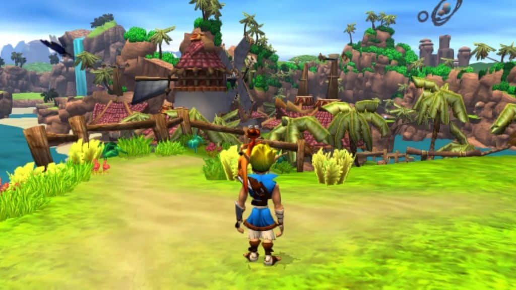 Jak and Daxter con vistas a la ciudad