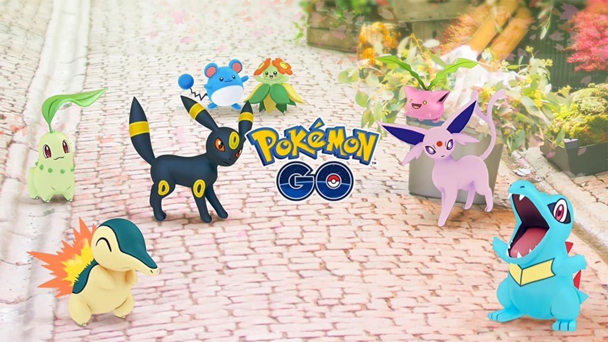 Un póster de la Copa Johto en Pokémon Go