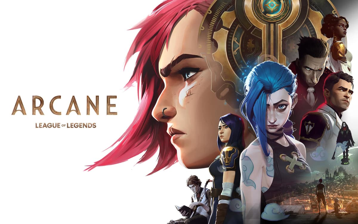 league of legends lol arcane netflix show poster vi jinx silco jayce viktor caitlyn mel