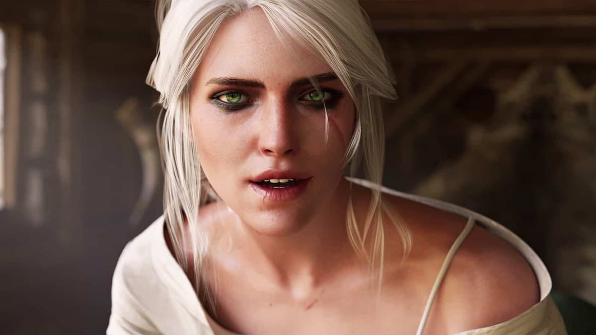 The Witcher 3 Ciri cutscene screenshot.