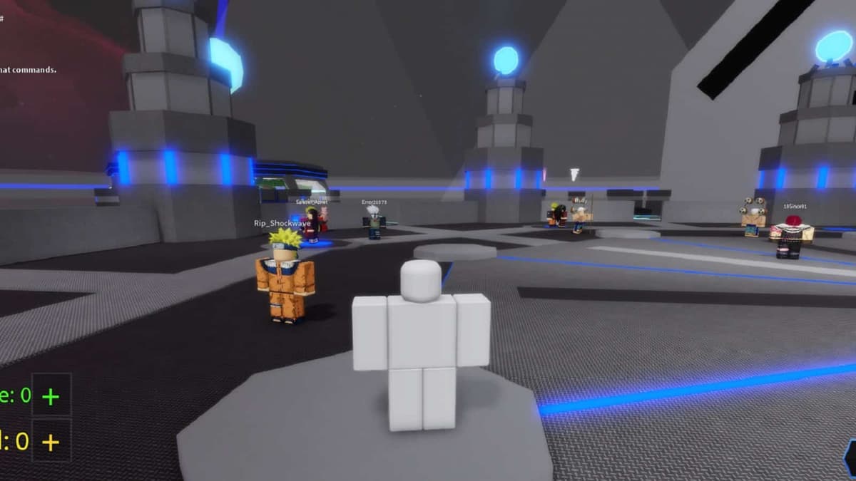 captura de pantalla en el juego de anime mania en Roblox