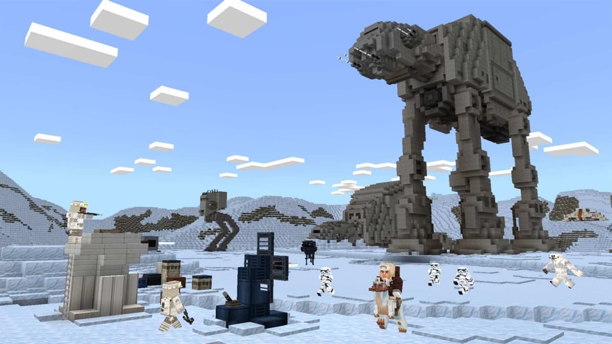 at-at y personajes en minecraft