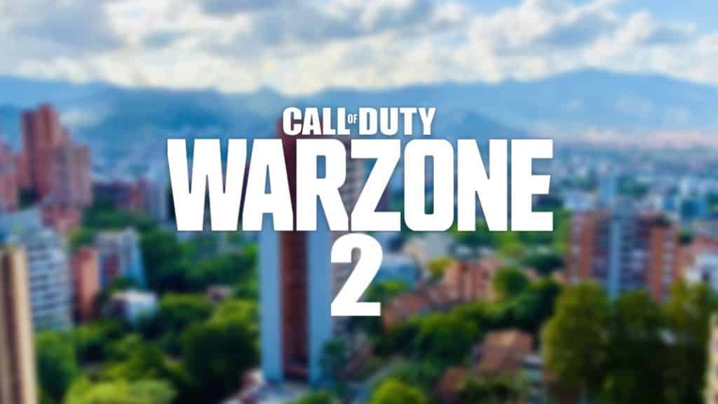 Imagen de Medellín con el logo de Warzone 2