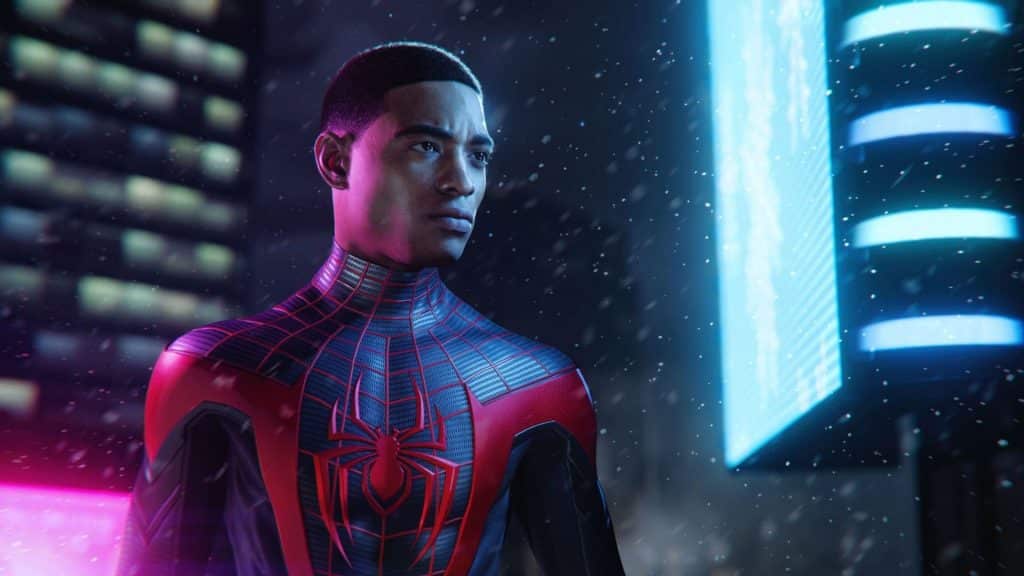 Miles Morales en una escena de Spider-Man