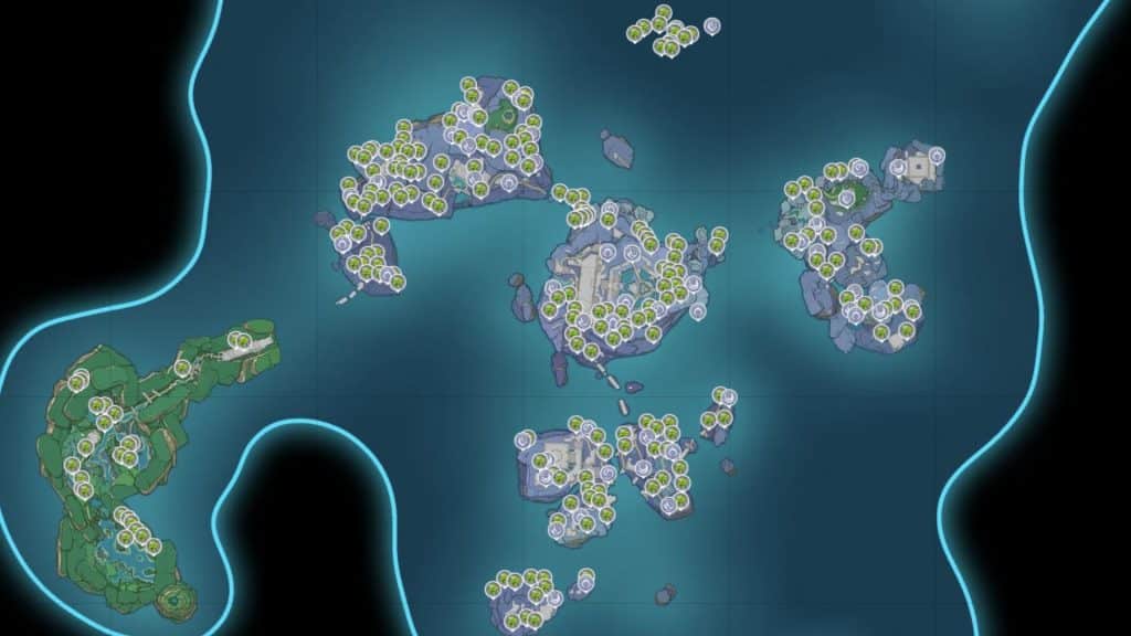 Ubicación del mapa de Genshin Impact Enkanomiya