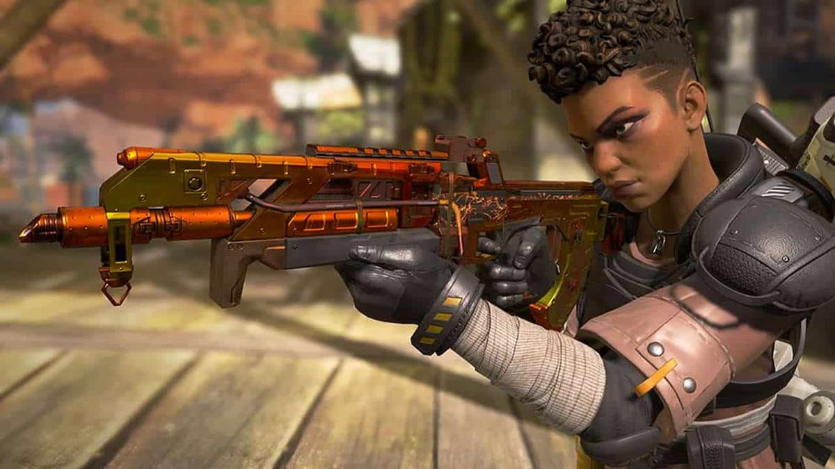 apex legends bangalore con un arma