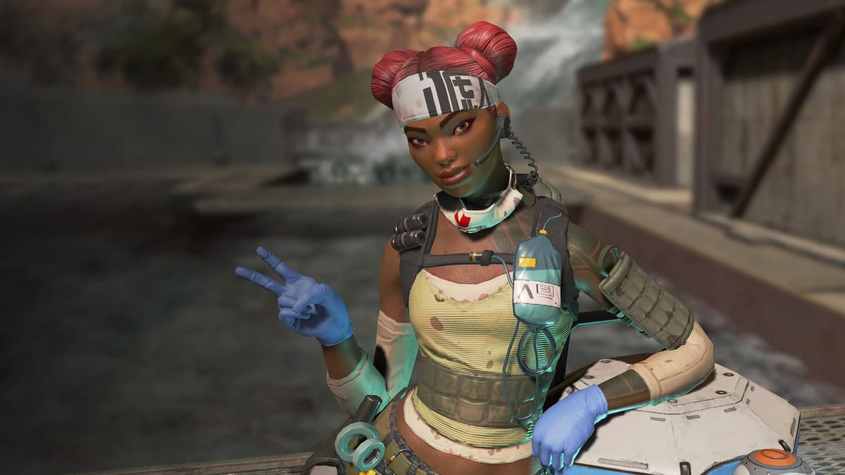 apex legends lifelinehaciendo una señal de paz