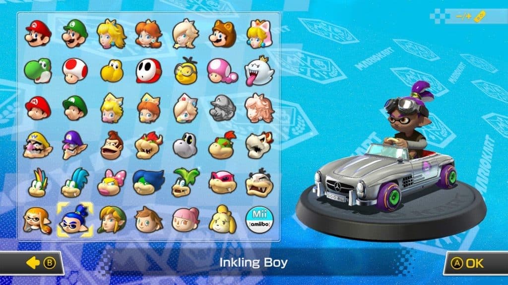 Inkling Boy personaje en Mario Kart 8 Deluxe