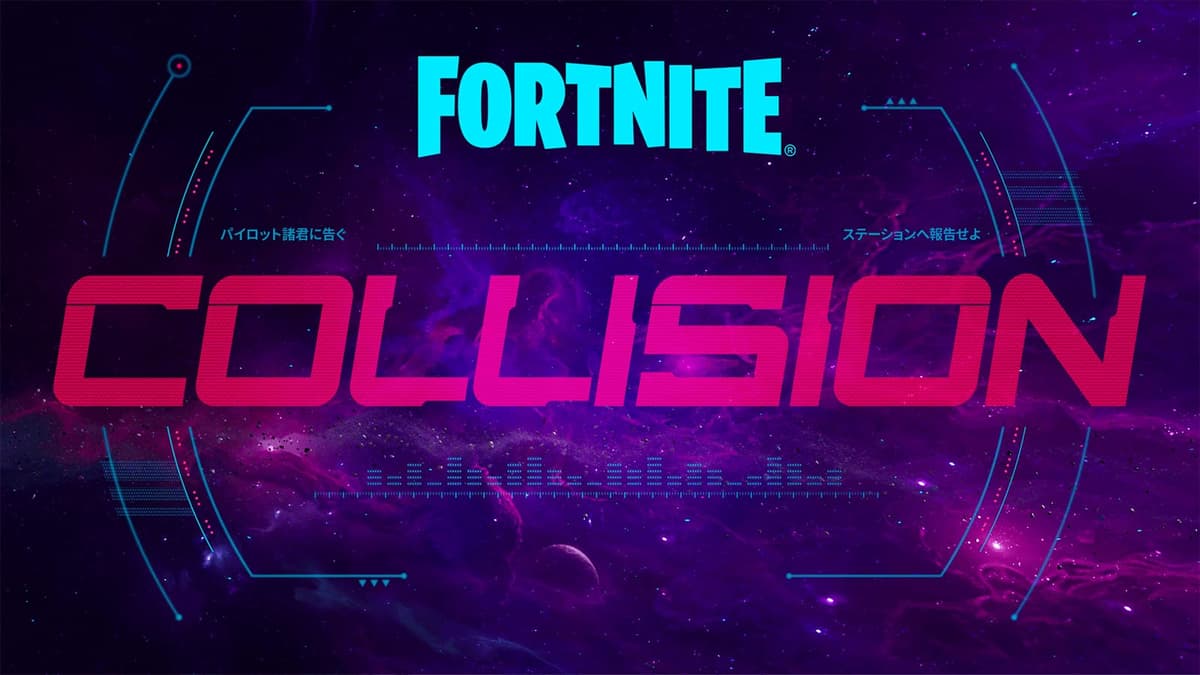 poster del evento colisión de fortnite