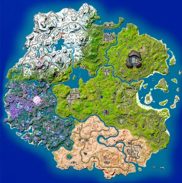 Fortnite mapa temporada 3