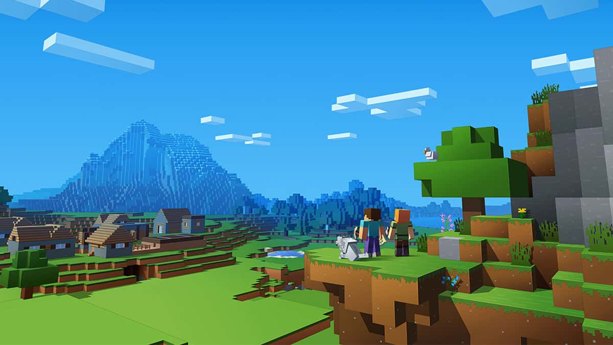 Paisaje en Minecraft