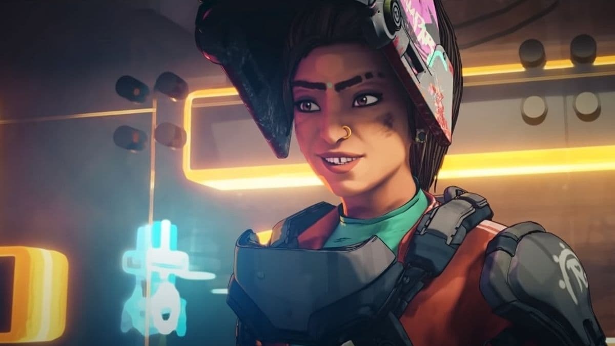 Rampart en su tráiler de presentación de Apex Legends