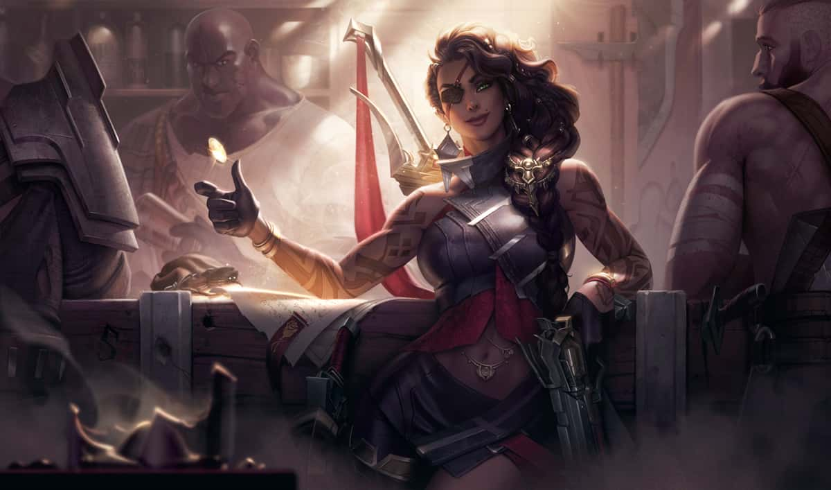 Splash art de Samira de League of Legends