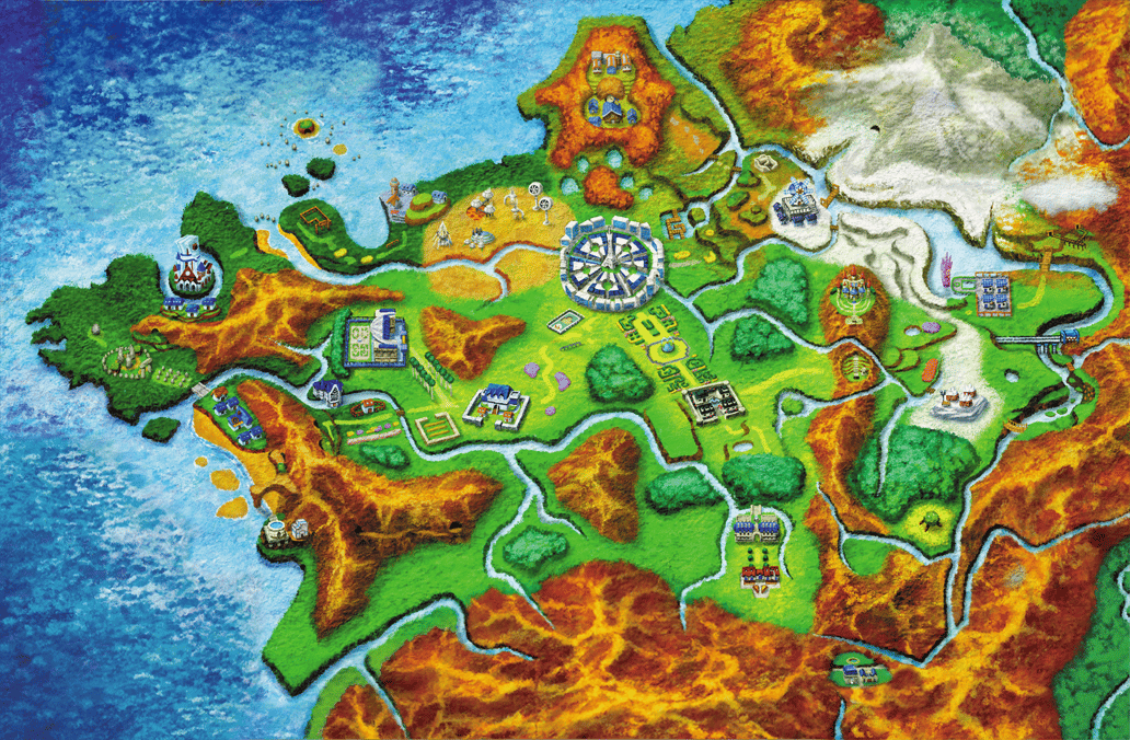 Mapa de Kalos Pokémon