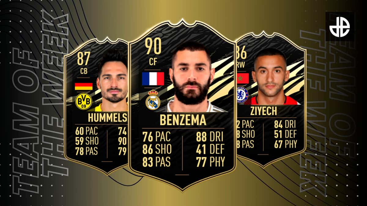 Benzema, Hummels y Ziyech en el TOTW 6 de FIFA 21