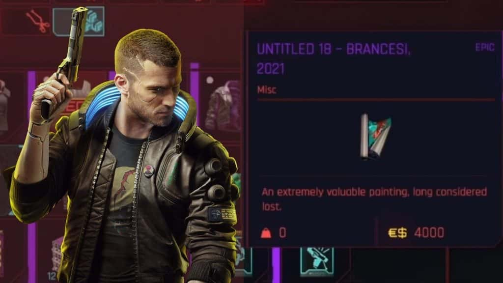 Menu Cyberpunk 2077