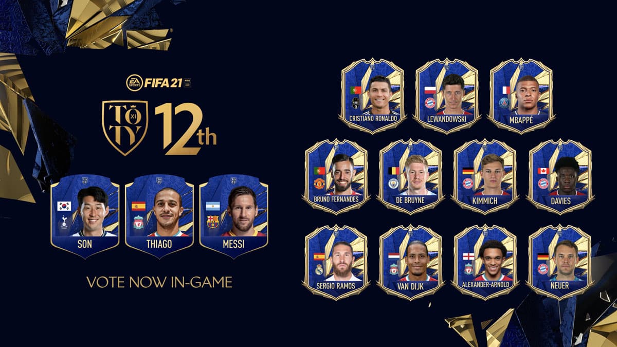 Nominados FIFA 21 TOTY jugador 12