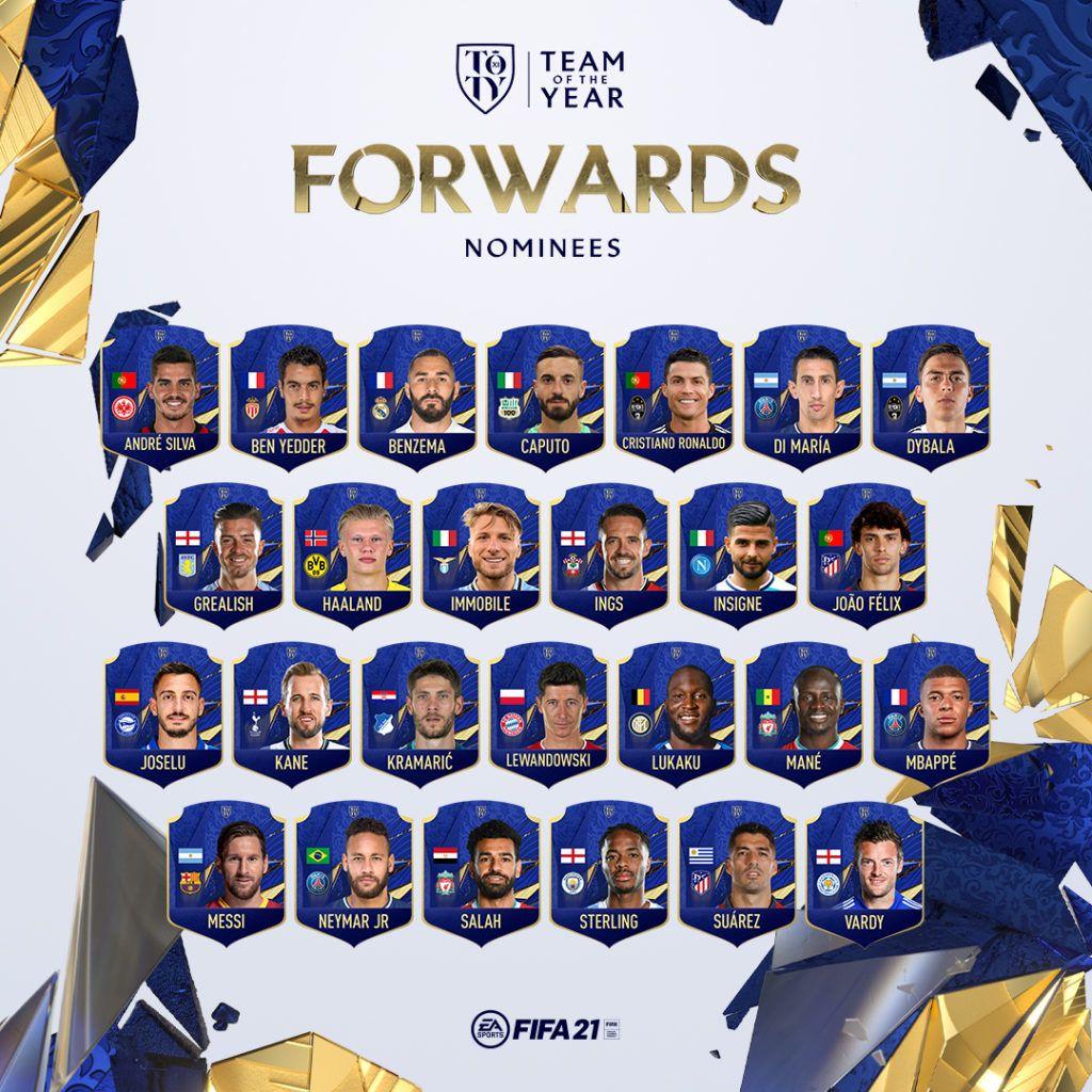 Delanteros FIFA 21 TOTY