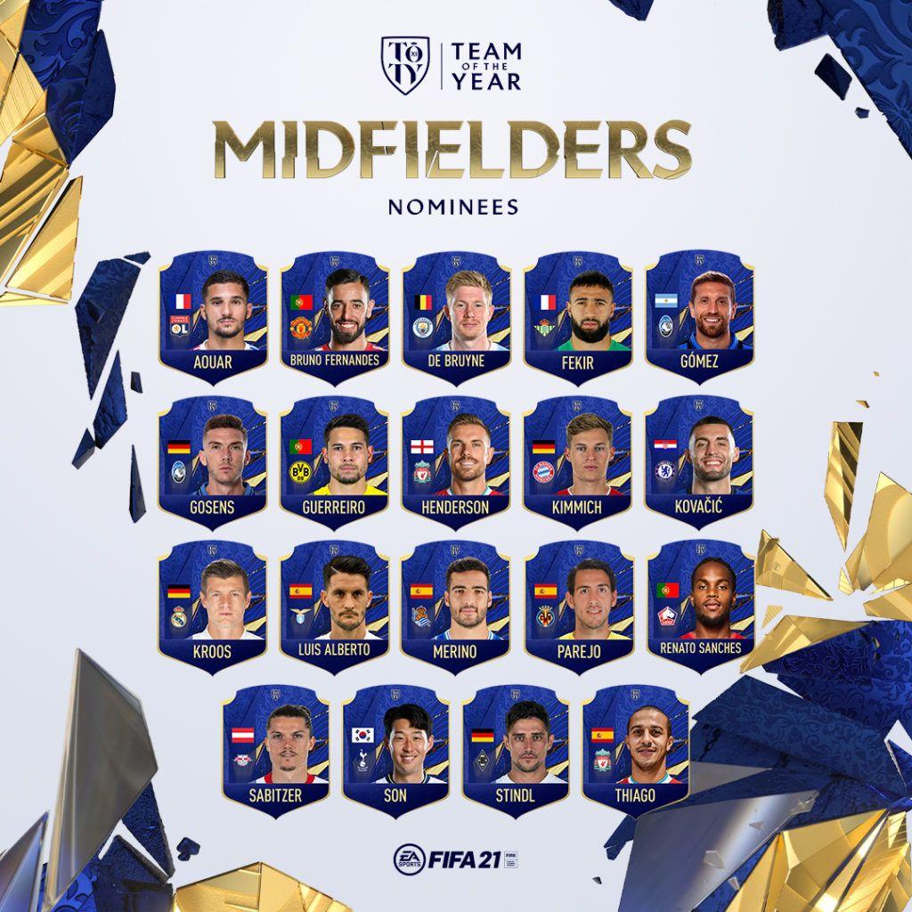 Mediocampistas FIFA 21 TOTY