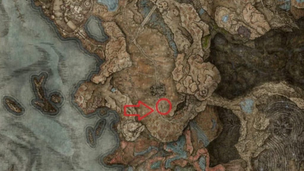 llanuras de las tumbas elden ring dlc fragmento mapa