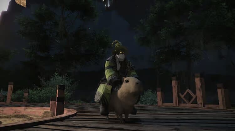montura capibara final fantasy 14 dawntrail