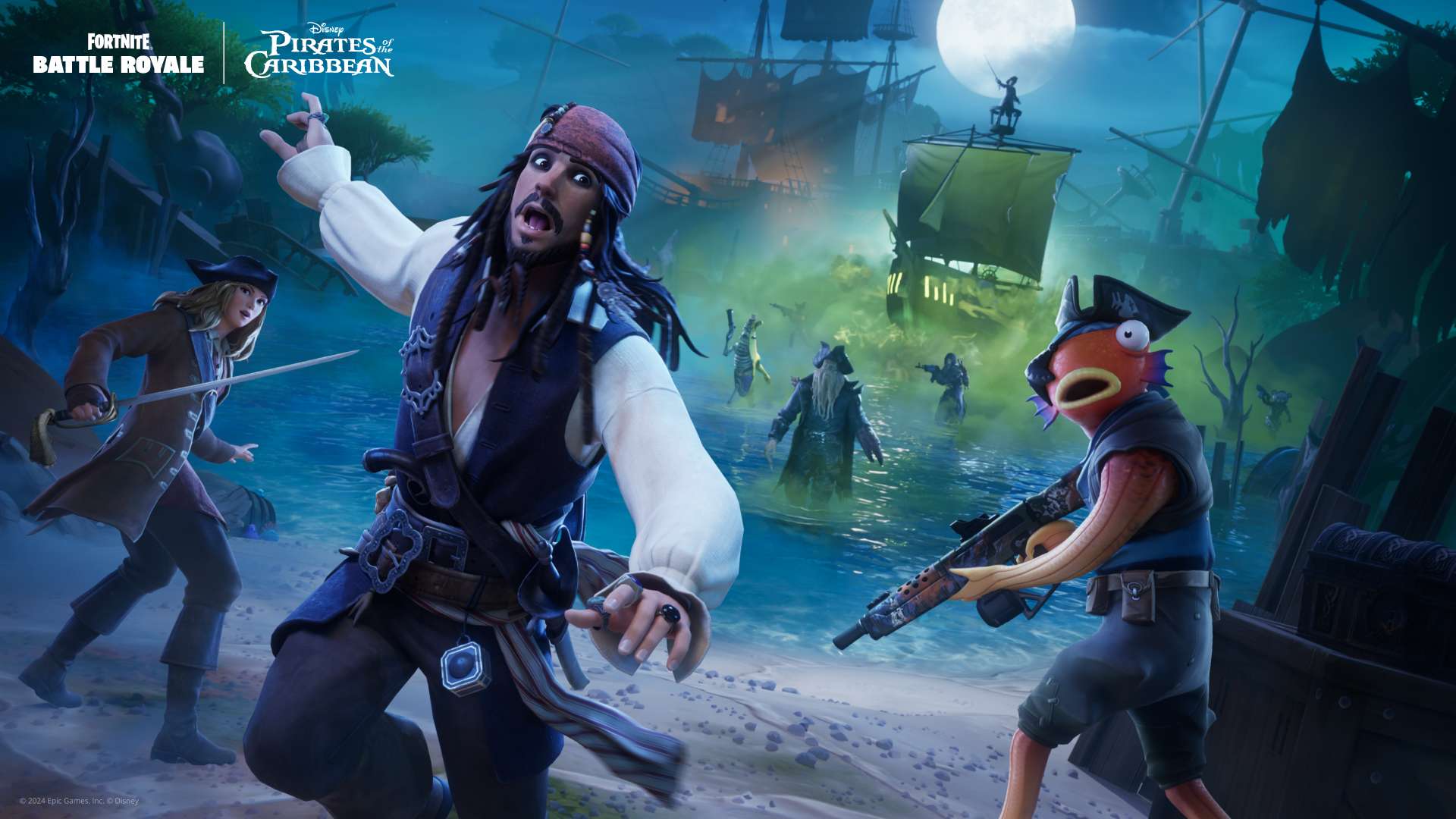 fortnite doble eliminacion piratas del caribe