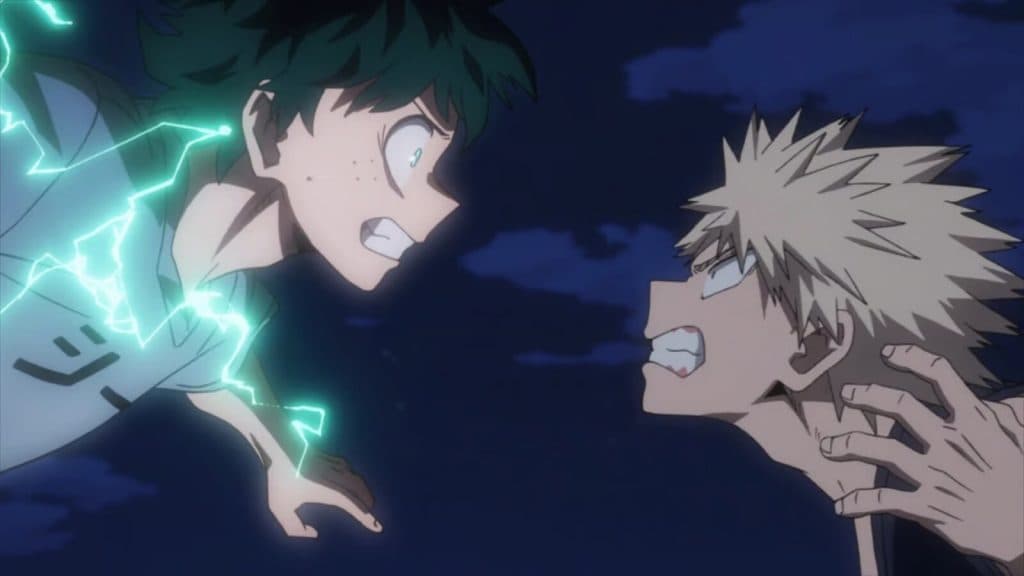 deku vs bakugo boku no hero pelea