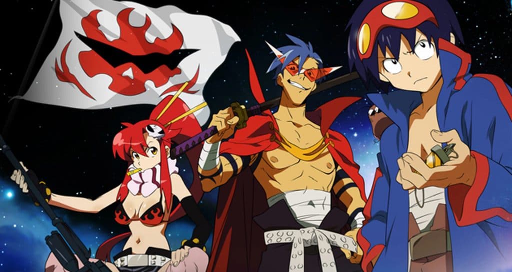 gurren lagann anime como my hero academia